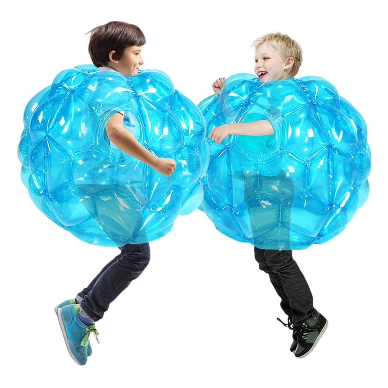 SUNSHINEMALL 2 PC Sumo Balls for Adult, Inflatable Body Sumo Balls Bopper Toys, Heavy Duty PVC Vinyl Kids Adults Physical Outdoor Active Play (24 INCH Blue) - Image 5